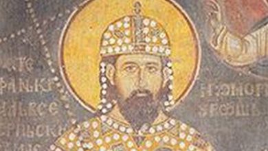 Српски Краљ Милутин -фреска