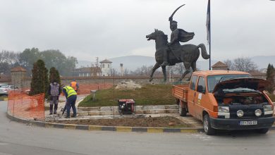 Реновирање споменика Милошу Обилићу