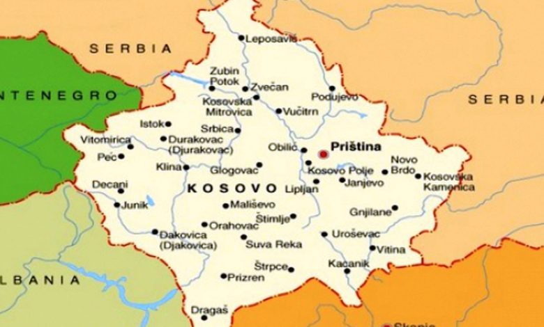 Mapa Kosova