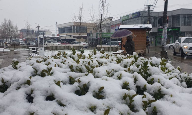 снег у априлу