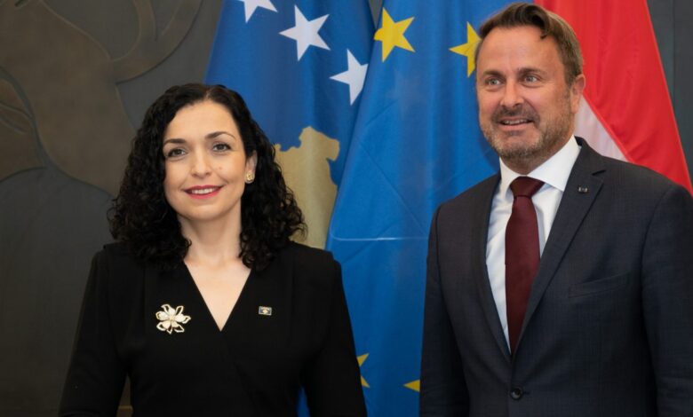 Vjosa Osmani u Luksemburgu