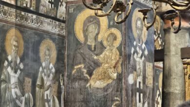 реске у манастиру Грачаница