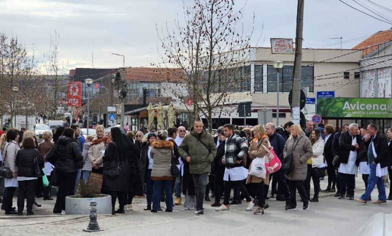 Protest zdravstveni radnici