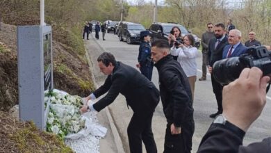 Kurti, polaže cveće