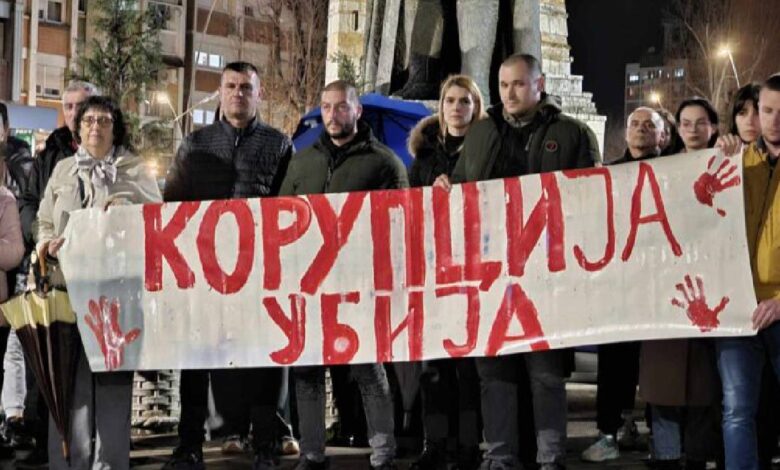 Протест у Косовској Митровици